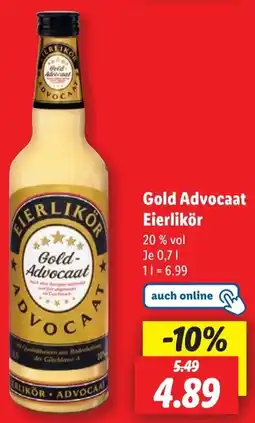 Lidl Gold Advocaat Eierlikör Angebot