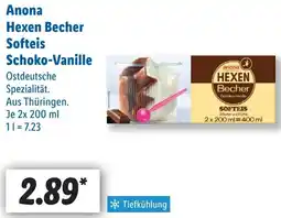Lidl Anona Hexen Becher Softeis Schoko-Vanille Angebot