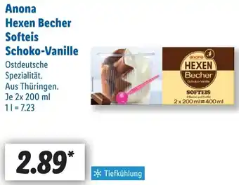 Lidl Anona Hexen Becher Softeis Schoko-Vanille Angebot