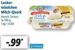 Lidl Leckermäulchen Milch-Quark Angebot