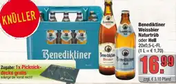 alldrink Benediktiner Weissbier Naturtrüb oder Hell Angebot