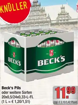 alldrink Beck's Pils Angebot