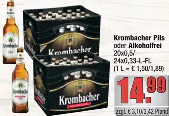 alldrink Krombacher Pils oder Alkoholfrei Angebot
