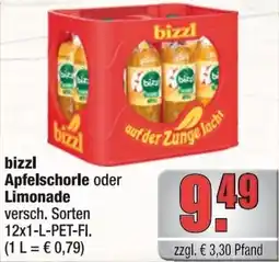 alldrink bizzl Apfelschorle oder Limonade Angebot
