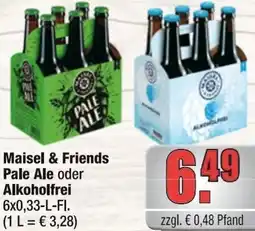 alldrink Maisel & Friends Pale Ale oder Alkoholfrei Angebot