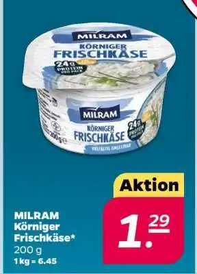 NETTO Milram Körniger Frischkäse Angebot