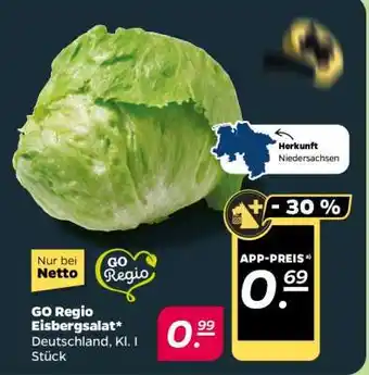 NETTO GO Regio Eisbergsalat Angebot