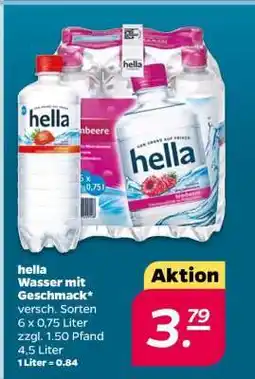 NETTO hella Wasser mit Geschmack Angebot