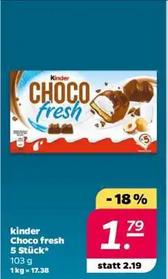 NETTO Kinder Choco fresh 5 Stück Angebot