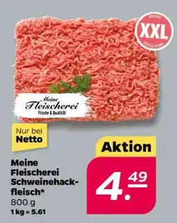NETTO Meine Fleischerei Schweinehackfleisch Angebot
