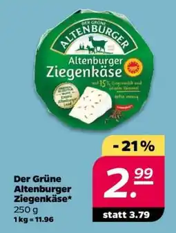 NETTO DER GRÜNE ALTENBURGER Ziegenkäse Angebot