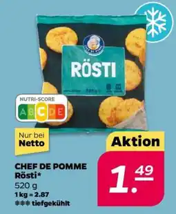 NETTO CHEF DE POMME Rösti Angebot