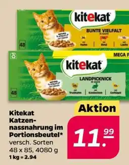 NETTO Kitekat Katzennassnahrung im Portionsbeutel Angebot