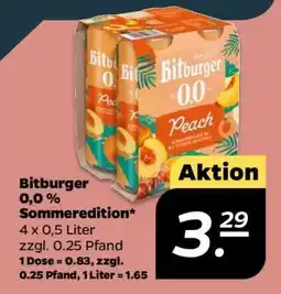 NETTO Bitburger 0,0 % Sommeredition Angebot