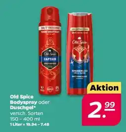 NETTO Old Spice Bodyspray oder Duschgel Angebot