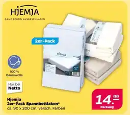 NETTO HjEMJA 2er-Pack Spannbettlaken Angebot