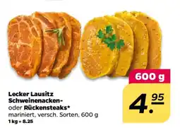 NETTO Lecker Lausitz Schweinenacken- oder Rückensteaks Angebot