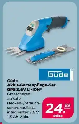 NETTO Güde Akku-Gartenpflege-Set GPS 3,6V LI-ION Angebot