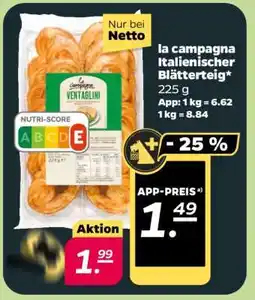 NETTO la campagna Italienischer Blätterteig Angebot