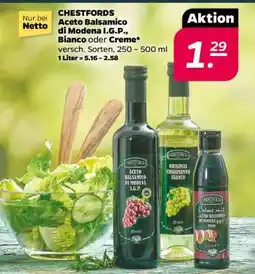 NETTO CHESTFORDS Aceto Balsamico di Modena I.G.P., Bianco oder Creme Angebot