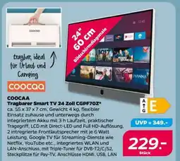 NETTO COOCAA Tragbarer Smart TV 24 Zoll CGPF70Z Angebot