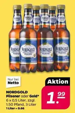 NETTO NORDGOLD Pilsener oder Gold Angebot