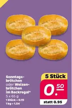 NETTO Sonntagsbrötchen oder Weizenbrötchen Angebot
