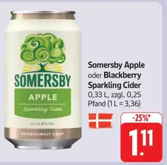 Edeka Somersby Apple oder Blackberry Sparkling Cider Angebot
