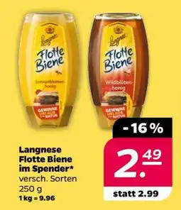 NETTO Langnese Flotte Biene im Spender Angebot