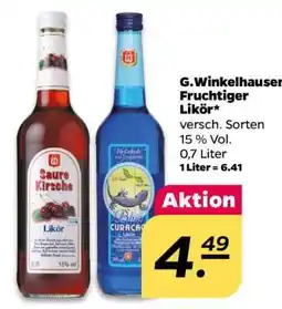 NETTO G.Winkelhausen Fruchtiger Likör Angebot