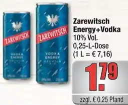 alldrink Zarewitsch Energy+Vodka Angebot