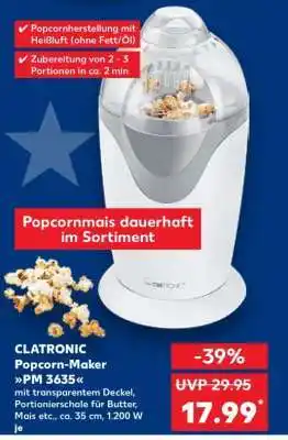 Kaufland CLATRONIC Popcorn-Maker PM 3635 Angebot