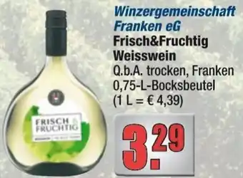 alldrink Winzergemeinschaft Franken eG Frisch&Fruchtig Weisswein Angebot