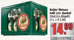alldrink Keiler Weisse hell oder dunkel Angebot