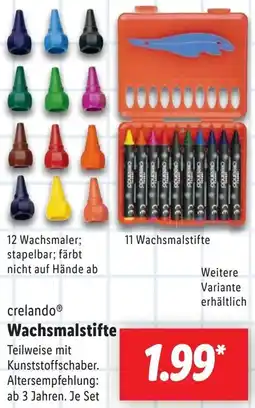 Lidl crelando Wachsmalstifte Angebot