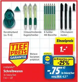 Lidl crelando Schreibwaren Angebot