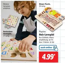 Lidl Playtive Holz-Lernspiel Angebot