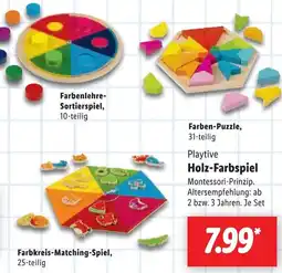 Lidl Playtive Holz-Farbspiel Angebot