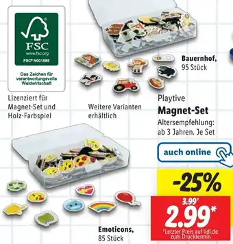 Lidl Playtive Magnet-Set Angebot