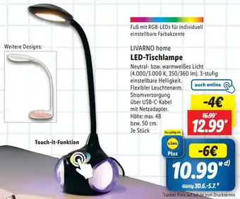 Lidl LIVARNO home LED-Tischlampe Angebot
