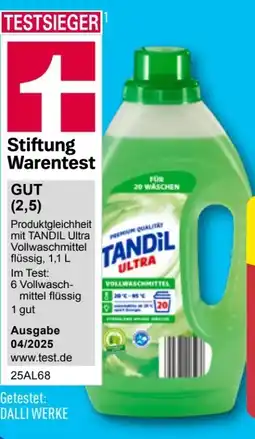 Aldi Nord Tandil Waschmittel flüssig Angebot