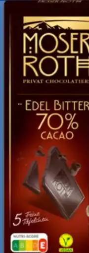 Aldi Nord Moser Roth Edelbitter Schokolade Vegan Angebot