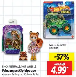 Lidl ENCHANTIMALS/HOT WHEELS Fahrzeugset/Spielpuppe Angebot
