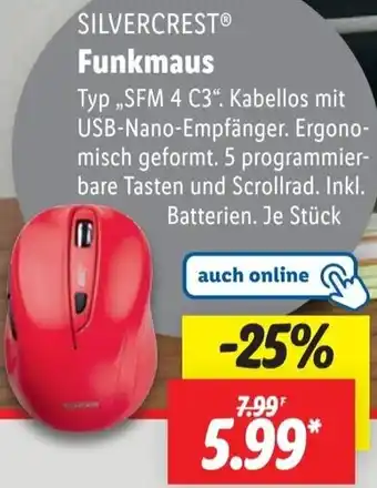Lidl SILVERCREST Funkmaus Angebot
