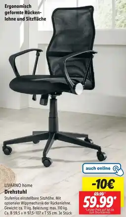 Lidl LIVARNO home Drehstuhl Angebot
