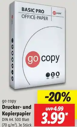 Lidl go copy Drucker- und Kopierpapier Angebot