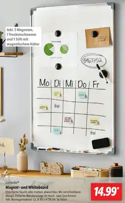 Lidl crelando Magnet- und Whiteboard Angebot