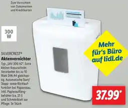 Lidl SILVERCREST Aktenvernichter Angebot
