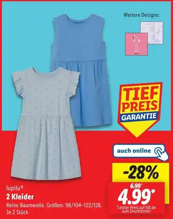Lidl lupilu 2 Kleider Angebot