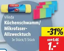 Lidl Vileda Küchenschwamm/ Mikrofaser Allzwecktuch Angebot